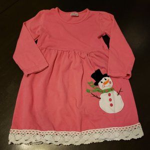 Boutique holiday snowman dress